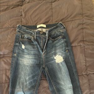 Mudd High Rise Distressed Blue Jeans